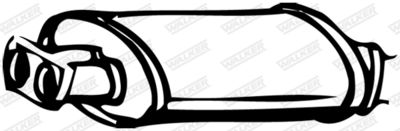 Front Muffler WALKER 14509