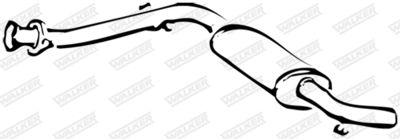 Front Muffler WALKER 14674
