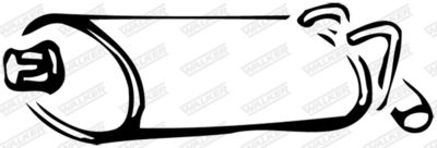 Rear Muffler WALKER 14680