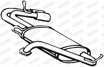 Rear Muffler WALKER 14690