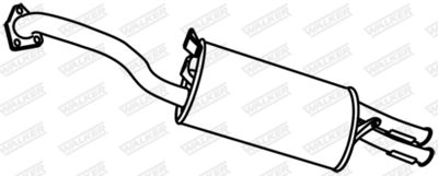 Rear Muffler WALKER 14693