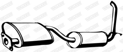 Rear Muffler WALKER 14698