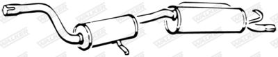 Rear Muffler WALKER 14715