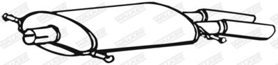 Rear Muffler WALKER 14859