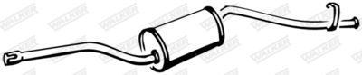Rear Muffler WALKER 14956