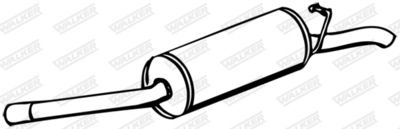 Rear Muffler WALKER 14999