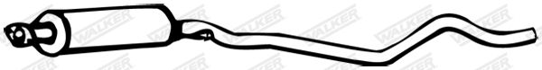 WALKER 15015 Centre Muffler