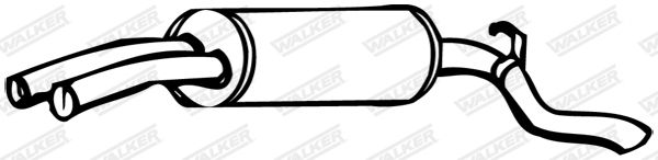 WALKER 15022 Rear Muffler
