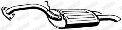 Rear Muffler WALKER 15032