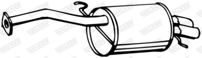 Rear Muffler WALKER 15044