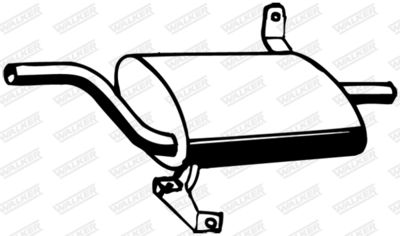 Rear Muffler WALKER 15067