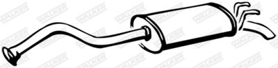 Rear Muffler WALKER 15108