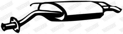 Rear Muffler WALKER 15125