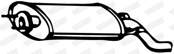 WALKER 15158 Rear Muffler