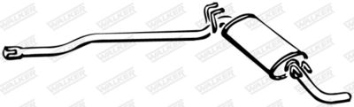 Rear Muffler WALKER 15162