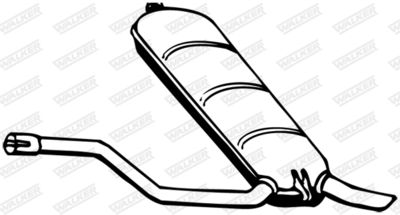 Rear Muffler WALKER 15233