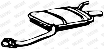 Centre Muffler WALKER 15300