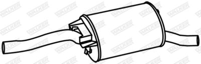 Rear Muffler WALKER 15316