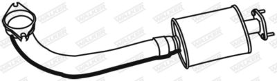 Front Muffler WALKER 15363