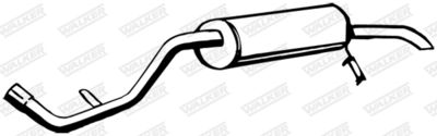 Rear Muffler WALKER 15365