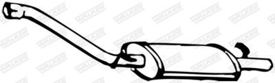 Front Muffler WALKER 15391