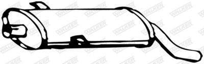 Rear Muffler WALKER 15393
