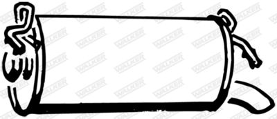 Rear Muffler WALKER 15433
