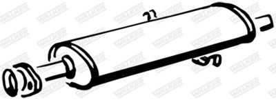 Centre Muffler WALKER 15465