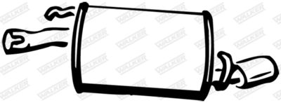 Rear Muffler WALKER 15470