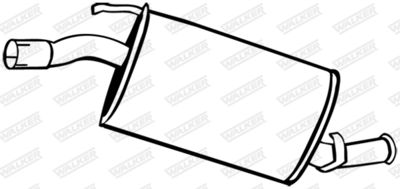 Rear Muffler WALKER 15474