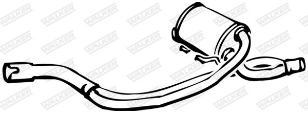 WALKER 15508 Centre Muffler