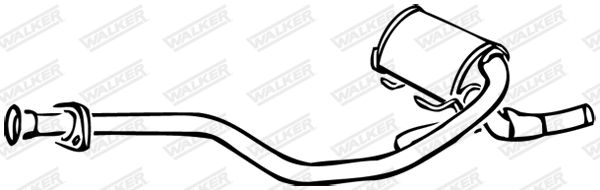 WALKER 15513 Centre Muffler