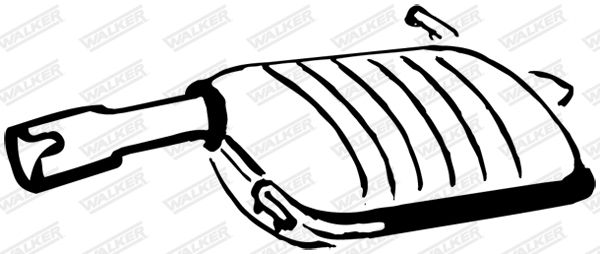 WALKER 15514 Rear Muffler