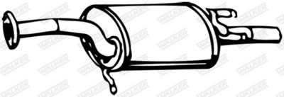 Rear Muffler WALKER 15673