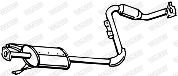 WALKER 15686 Centre Muffler