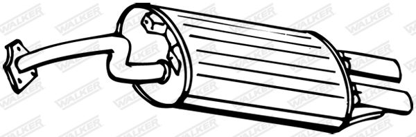 WALKER 15687 Rear Muffler