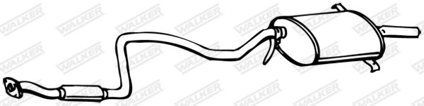 WALKER 15714 Rear Muffler