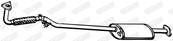 WALKER 15719 Front Muffler
