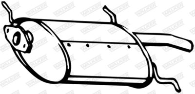 Rear Muffler WALKER 15750