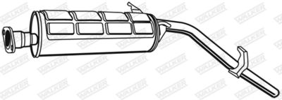 Rear Muffler WALKER 15834