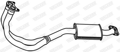 Front Muffler WALKER 16106