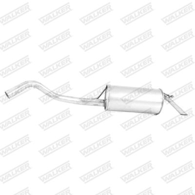 Rear Muffler WALKER 16116