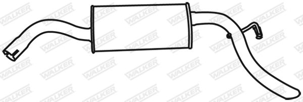 WALKER 16127 Rear Muffler