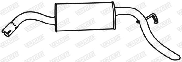 WALKER 16143 Rear Muffler