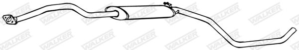 WALKER 16152 Centre Muffler