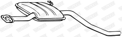 Centre Muffler WALKER 16154
