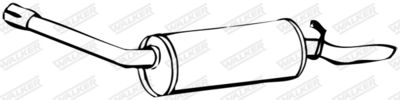 Rear Muffler WALKER 16171
