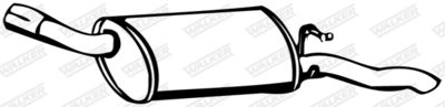 Rear Muffler WALKER 16193