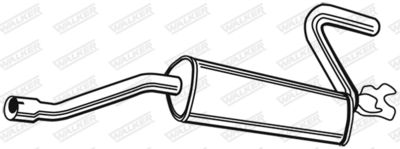 Rear Muffler WALKER 16254