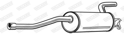 Rear Muffler WALKER 16261